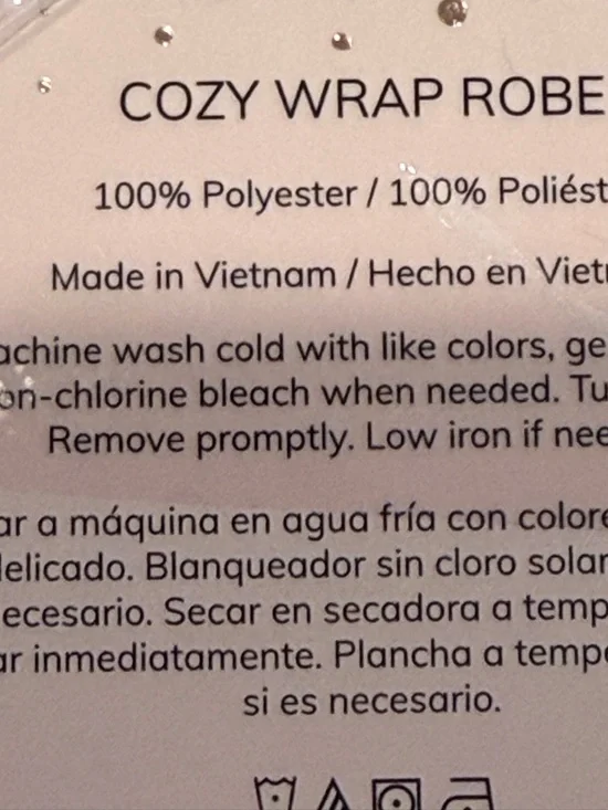 ROOM SERVICE Cozy Wrap Fuzzy Robe SOFT CABLE KNIT TEXTURE POCKETS White L 12 14 - Picture 8 of 12